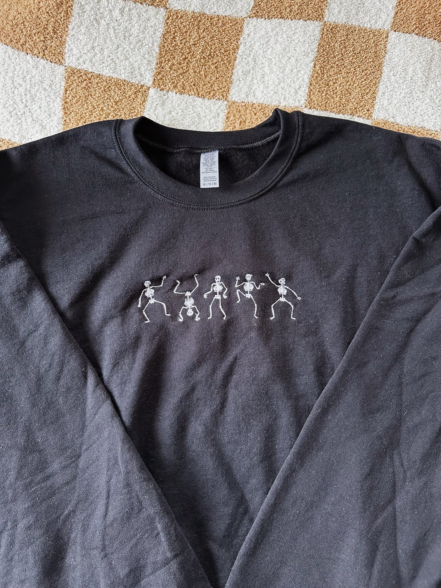 Dancing Skeletons - Embroidered Sweatshirt