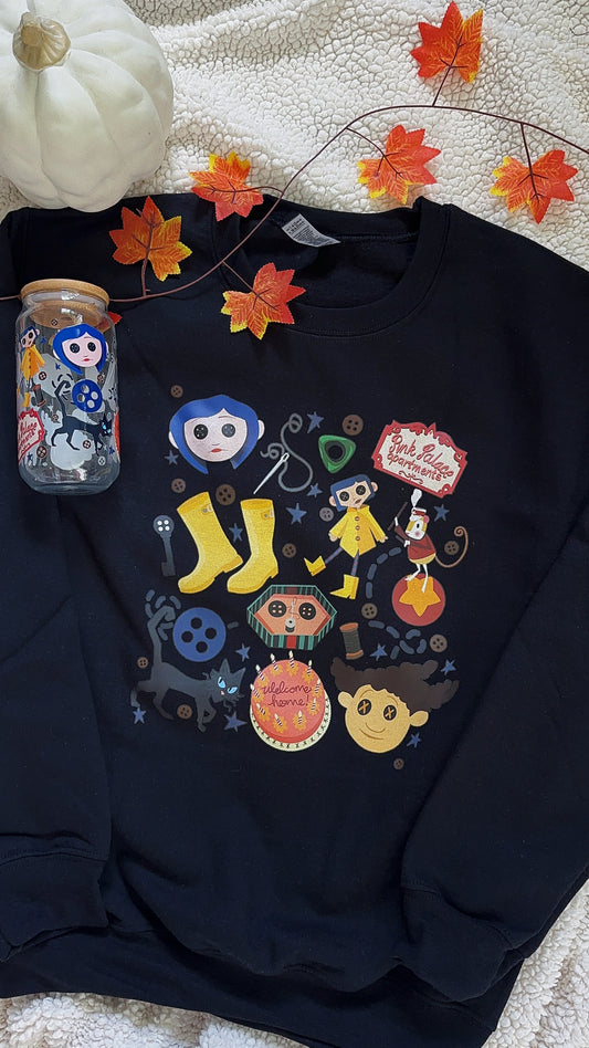 Coraline Doodles Sweatshirt