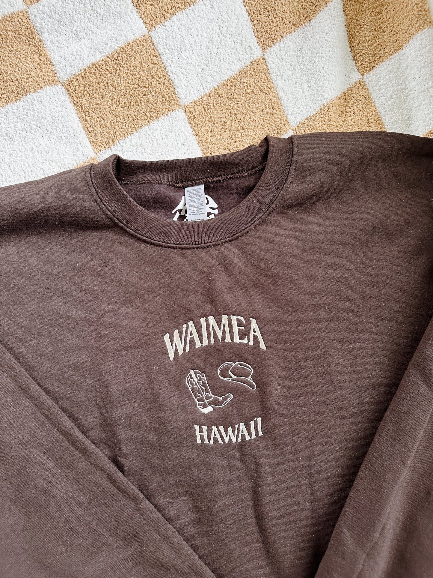 Waimea, Hawai'i - Embroidered Sweatshirt