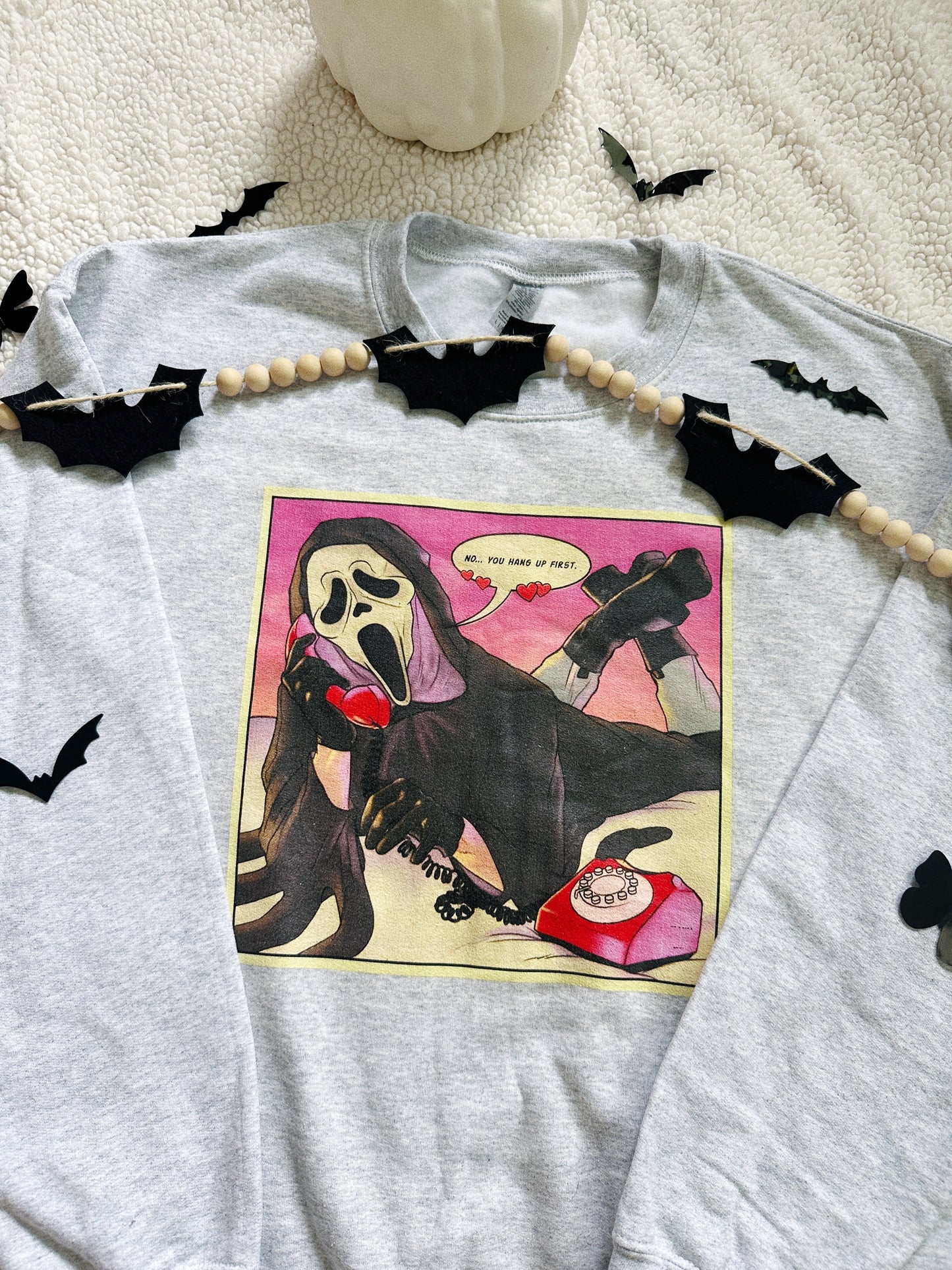 (RTS) No you hang up! Ghostface Sweatshirt